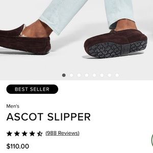 UGG Mens Ascott Slipper - Espresso - Size 10 - Brand New, Never Worn